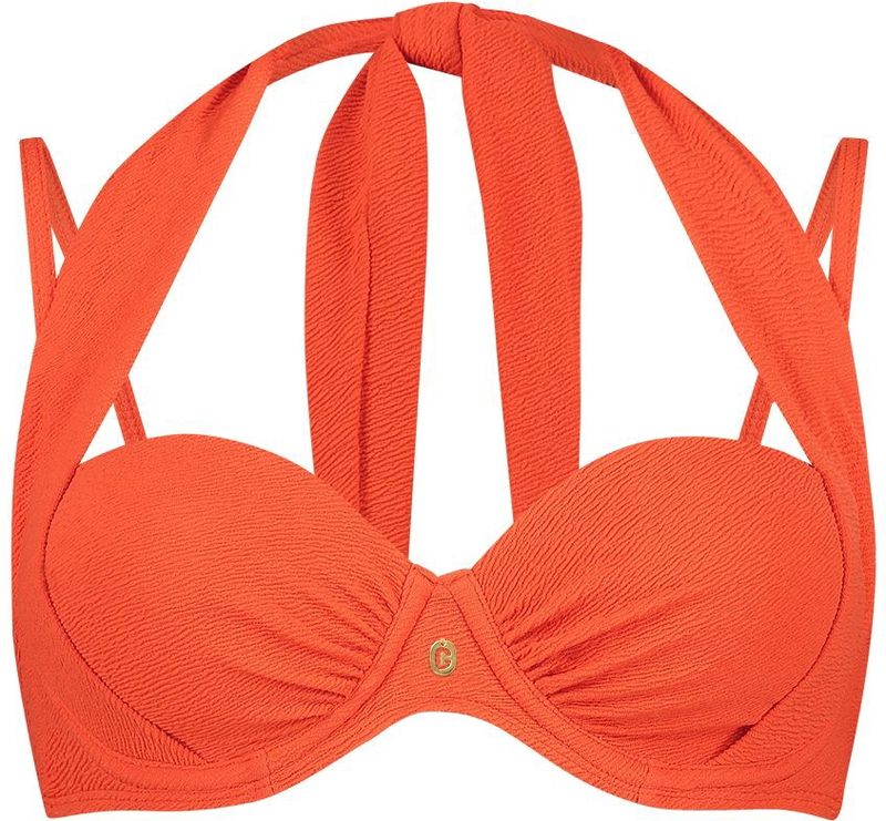 multiway bikini top summer red relief
