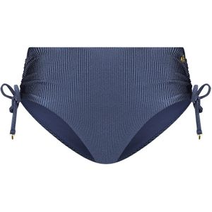 Bikini bottom midi bow shiny indigo