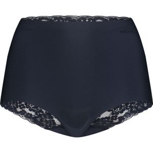 high waist met kant dark navy