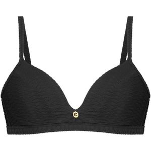 triangle bikini top black snake