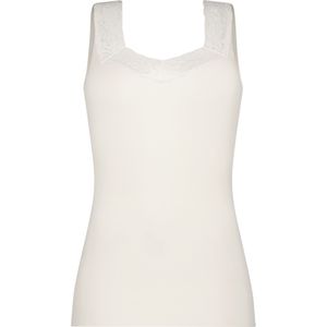 singlet met kant off white