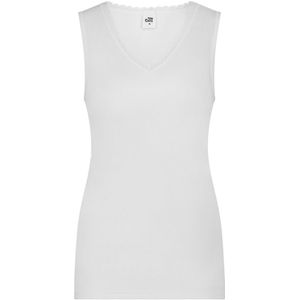 Ten Cate - Thermo Kanten Dames Hemd - Wit - V-hals - Warm Thermisch Onderhemd