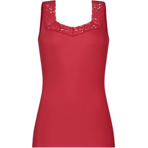 singlet met kant rood