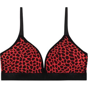 voorgevormde BH top giraffe red