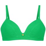 triangle bikinitop bright green relief