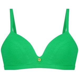 triangle bikinitop bright green relief