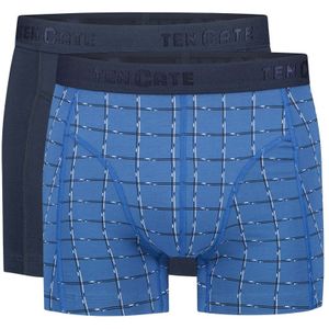 shorts check blue 2 pack