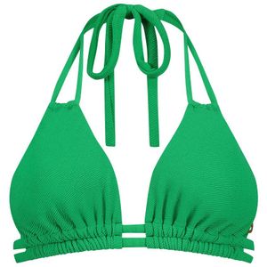 slide triangle bikini top bright green relief