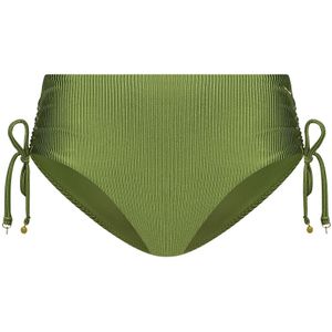 Bikini bottom midi bow shiny green