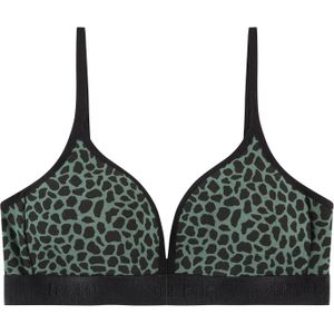 voorgevormde BH top giraffe green