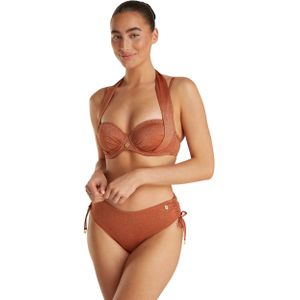 Midi bow bikini bottom warm caramel