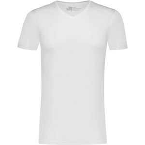 T-shirt v-hals wit
