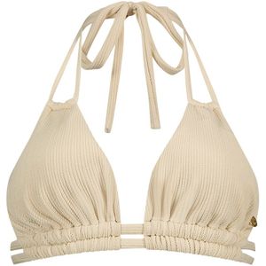 slide triangle bikini top off white relief