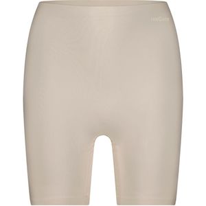 high waist long shorts almond