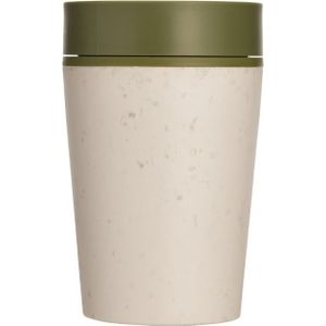 Koffiebeker - Circular Cup 227 ml - Creme/Groen