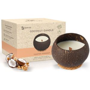 Namture Kokosnoot Kaars – Toasted Coconut Geur - 50 Branduren - Vier Geuren - 300 ml Kokosnoot Wax – Duurzaam Cadeau