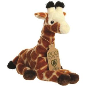 Pluche dieren knuffels giraffe van 21 cm - Knuffeldieren giraffes speelgoed