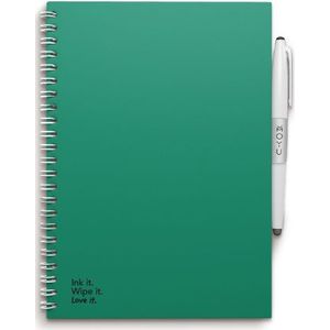 Uitwisbaar Notitieboek - Hardcover A5 - Forest Green