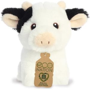 Pluche Dieren Knuffels Koe van 13 cm - Knuffeldieren Koeien Speelgoed