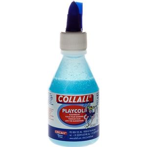 Playcoll - Blauwe kinderlijm op waterbasis - 100ml