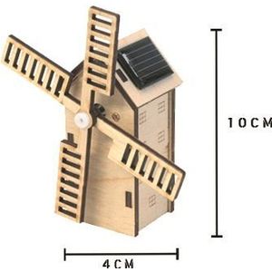 Bouwpakket – Hollandse molen met zonnepaneel - mini
