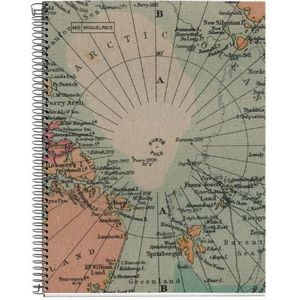Notitieboek - Landkaart - A5 Geruit - 80 blz