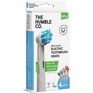 The Humble Co. - Opzetborstels rond - 4 pack in 4 kleuren - Plant based - Vegan - BPA vrij
