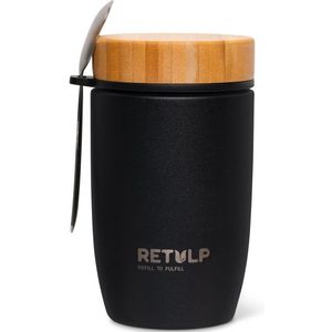Retulp Big Mug Premium - Thermos - Lunchbox - 500 ml - Black - RVS