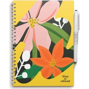 Uitwisbaar Notitieboek - Hardcover A5 - Flower Vibes