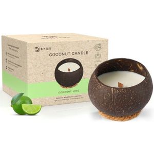 Namture Kokosnoot Kaars – Coconut Lime Geur - 50 Branduren - Vier Geuren - 300 ml Kokosnoot Wax – Duurzaam Cadeau