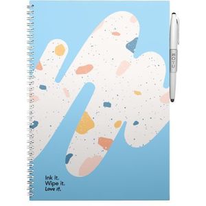 Uitwisbaar notitieboek - Hardcover A4 - Rocky Ice