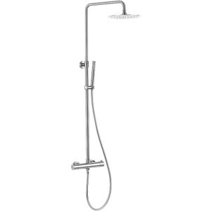 Opbouw regendouche 20cm hoofddouche thermostatisch chroom