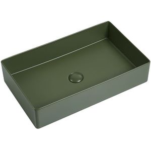 Wastafel Vincenza 60x36x13cm mat groen