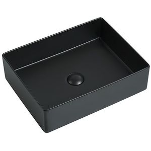 Wastafel Vincenza 47x36x13cm mat zwart