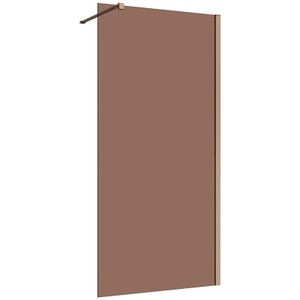 Inloopdouche 120x200 8mm Nano glas Copper serie Silvio bronsglas