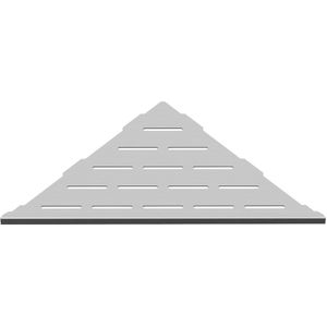 Stripe Corner hoekplanchet inbouw 30x25 cm geborsteld Rvs