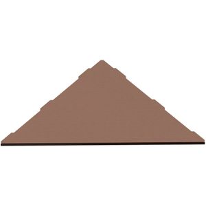 Flat Corner hoekplanchet inbouw 30x25 cm copper