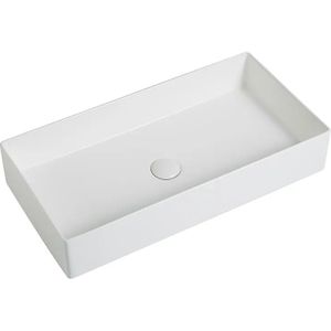 Wastafel Vincenza 70x36x13cm mat wit