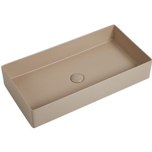Wastafel Vincenza 70x36x13cm mat beige