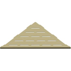 Stripe Corner hoekplanchet inbouw 25x25 cm mat goud