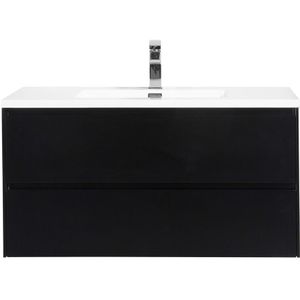Badkamermeubel Nero 100cm mat zwart