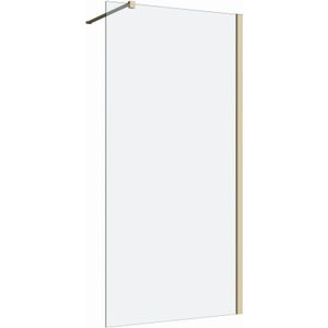 Inloopdouche 100x200 8mm Nano glas mat goud serie Silvio