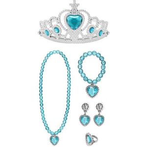 Prinses - Kroon+Juwelen - Blauw