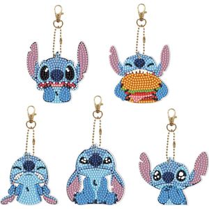 Diamond Painting Sleutelhanger - Stitch