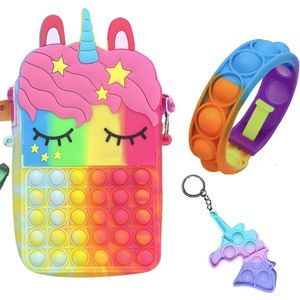 3-Pack-Fidget Toys-Pop It-multi-unicorn