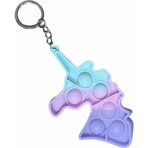 Fidget Toys-Unicorn-Pop It-Sleutelhanger