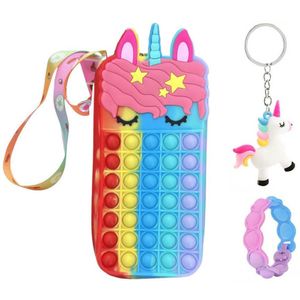 3-Pack-Fidget Toys-Pop It-rood-unicorn