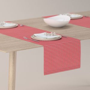 Dekoria Rechthoekige tafelloper rood-ecru  40 x 130 cm