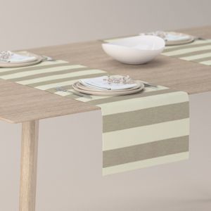 Dekoria Rechthoekige tafelloper beige-wit 40 x 130 cm