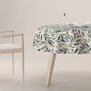 Dekoria Rond tafelkleed wit-groente 160 x 160 cm
